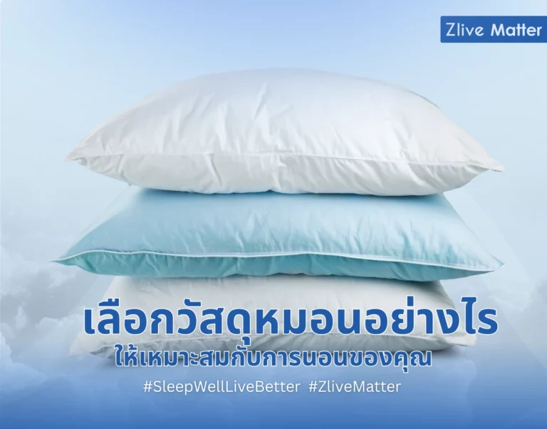 เลือกวัสดุหมอนอย่างไร ให้เหมาะสมกับการนอนของคุณ