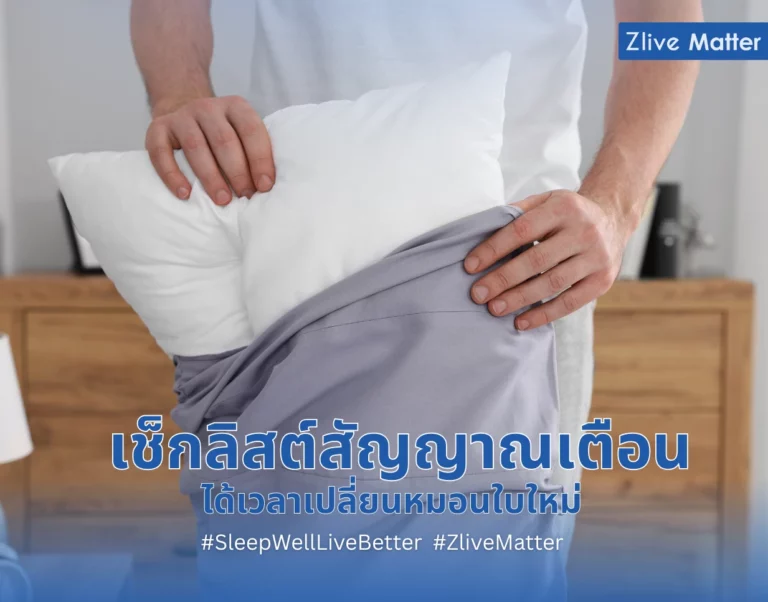 เช็กลิสต์สัญญาณเตือน ได้เวลาเปลี่ยนหมอนใบใหม่